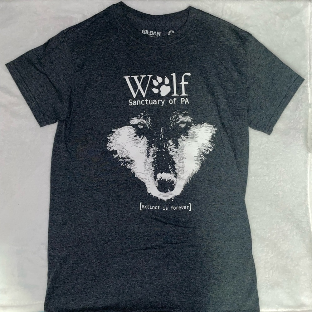 Wolf Sanctuary of PA Gildan Dark Gray DryBlend T-Shirt